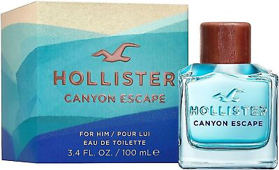 #ad Canyon Escape By Hollister cologne for him EDT 3.3 3.4 oz New in Box $19.20