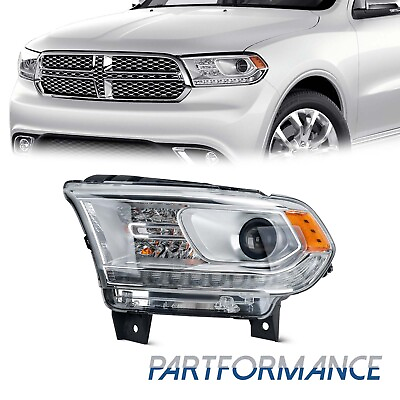 #ad For Dodge Durango 2016 2020 Chrome HID Headlight LH Left Driver Side 68261179AD $259.99