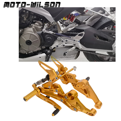 #ad For APPILIA RS660 Tuono 660 Billet Adjustable Rearset Modify Control Gold $199.00