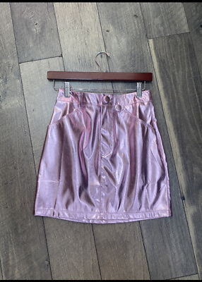 #ad Kiwi Metallic pink Light Skirt Women’s size Small New $40.00