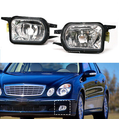 #ad 1 Pair For 2001 2007 Benz C Class W203 Front Bumper Fog Lights Lamp $66.00