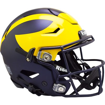 #ad Michigan Wolverines Helmet Die Cut Laminated Vinyl Sticker Decal $3.75
