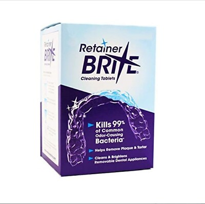 #ad Retainer Brite Cleaning Tablets 96 Tablets 3 Months Supply Free Shipping $15.50