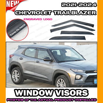 #ad WINDOW VISORS for 2021 → 2024 Chevrolet TrailBlazer DEFLECTOR RAIN GUARD SHADE $45.98