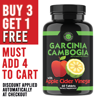 #ad Weight Loss Garcinia Cambogia w Apple Cider Vinegar amp; CLA ACV Fat Burner Pills $12.99