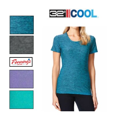 #ad Women#x27;s 32 Degrees Cool Short Sleeve Scoop Neck Tee T Shirt B42 $8.96