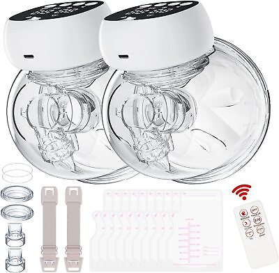 #ad Breast Pump Double Wearable Electric Breast Pump Hands Free Breast Pump 3 Mode $38.00