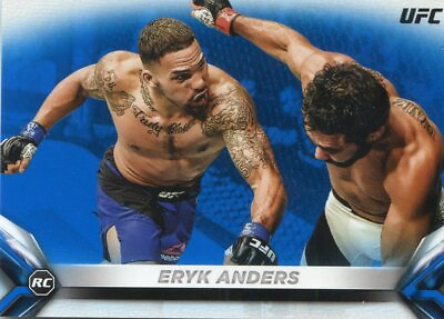 2018 TOPPS UFC KNOCKOUT BLUE PARALLEL ROOKIE RC DEBUT ERYK ANDERS # 99 #52 $4.99