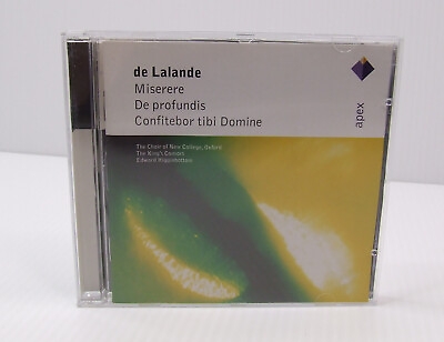 #ad Michel Richard De Lalande Miserere De Profundis CD 2003 The King#x27;s Consort $7.77