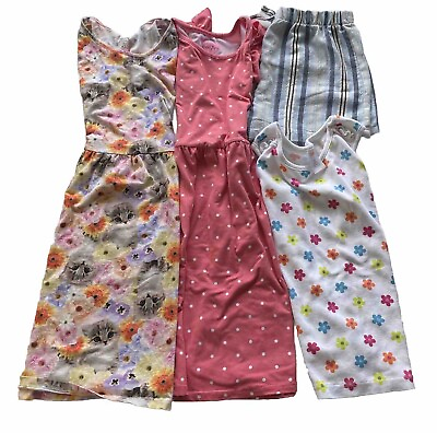 #ad Lot of 4 Girls Size 8 10 Assorted Brands Clothes Bundle Dresses Top Shorts $9.95