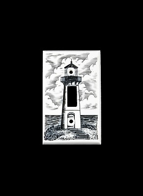 #ad Lighthouse Light Switch Cover Save the Elephant Collection $21.25