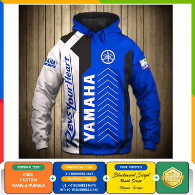 #ad SALE Personalized Yamaha Team Racing 3D Printed Men#x27;s Hoodie Shirt Size S 5XL $42.90