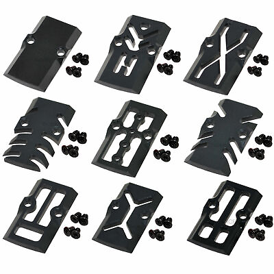 #ad Black Anodized Aluminum Trijicon RMR Cover Plate for G17 G19 G26 Cut Slides $19.99