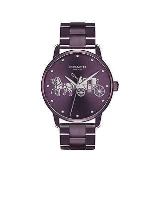 #ad Brand New Coach Women’s Grand Purple Dial 36 mm Watch 14502923 $105.00