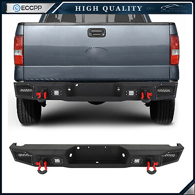#ad ECCPP Rear Bumper Fits 1997 2004 Ford F150 1997 1999 Ford F250 with LED Light $458.00