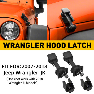 #ad 2X Locking Catch Buckle Kit Hood Latch Parts For Jeep Wrangler JK 2007 2018 $19.94