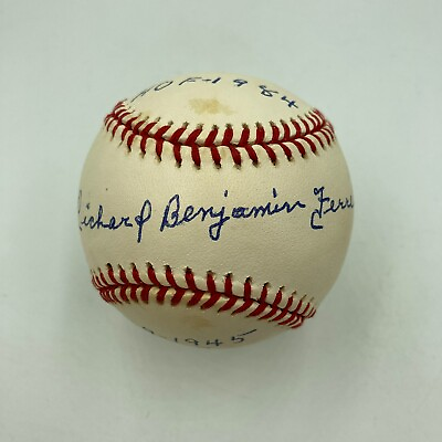 #ad Rick Ferrell Full Name HOF 1984 Signed Inscribed American League Baseball JSA $199.00