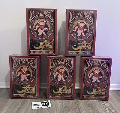 #ad MEGA Grateful Dead Bears Complete Set of 5 Bottleneck Gallery SHIPS NOW $399.00
