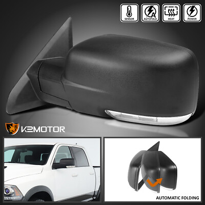 #ad Left Driver Fits 2013 2019 Dodge Ram 1500 Power FoldHeatedTemp Sensor Mirror $150.38
