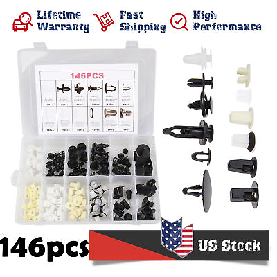 #ad 146× Clips Fender Door Hood Push Retainers Assortment For GM Ford Toyota Honda $13.95