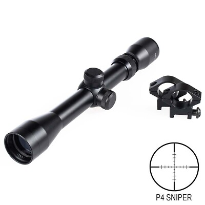 #ad 2 7X32 RIFLESCOPE P4 RETICLE WITH RINGS UAG11931 $40.04