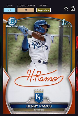 #ad Henry Ramos Bunt Bowman Chrome 23 Orange Prospect Signature 25 CC Digital Card $20.00