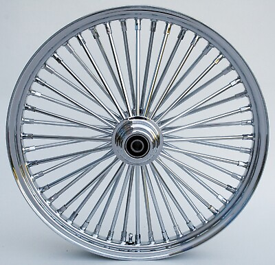 #ad Chrome 48 King Spoke 21quot; x 2.15quot; Single Disc Wheel for Harley Dyna FXR Sportster $279.99
