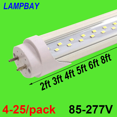 #ad Double Row Lights T8 G13 LED Tube Bulb Super Bright Bar Lamp 2ft 3ft 4ft 5ft 6ft $54.15