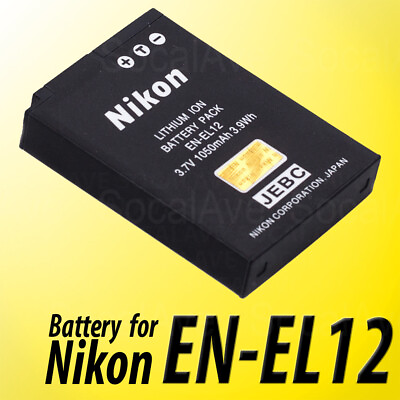 #ad Nikon EN EL12 25780 1050mAh Li Ion Battery For Coolpix Genuine $14.99