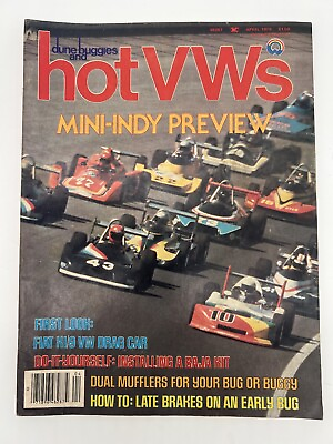 #ad Vintage Hot VW’s Magazine April 1979 Hot Rods Baja Racing $6.00