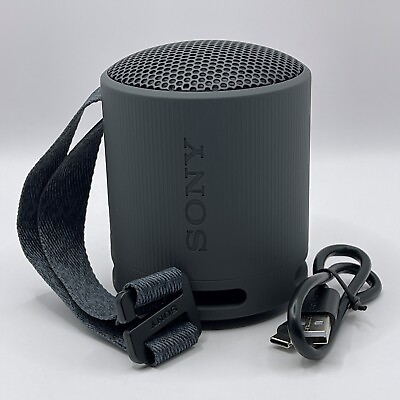 #ad Genuine Sony SRSXB100B XB100 Portable Bluetooth Wireless Speaker Black Noir $27.95