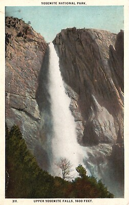 #ad Postcard CA Yosemite National Park Upper Yosemite Falls WB Vintage PC G9959 $3.00