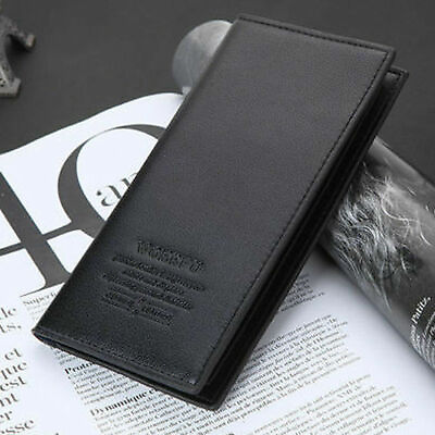 #ad High Quality Men Business Bifold Wallet Long Clutch Leather Purse ID Card Holder $7.96