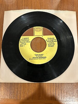 #ad Stevie Wonder 45 Sir Duke He#x27;s Misstra Know It All Record 1973 Vinyl Record $3.49