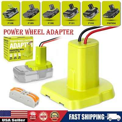 #ad DIY Power Wheels Converter for Ryobi One 18V Li ion Battery Output Adapter USA $10.00