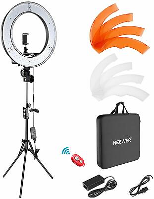 Neewer 18 inch Outer Dimmable SMD LED Ring Light Lighting Kit with Light Stand $94.19