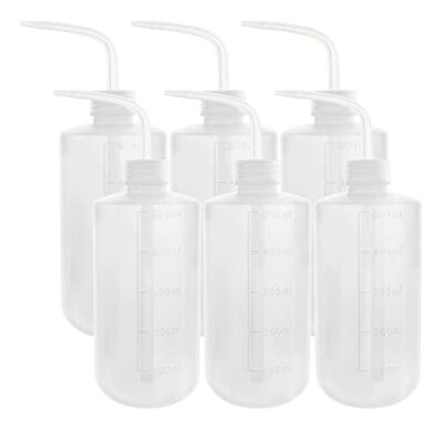 #ad 6Pack 500ml Plastic Lab Wash Bottles LDPE Squirt Tattoo Bottle with Narrow Mouth $26.96