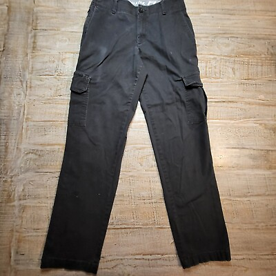 #ad Dickies Flex Cargo Mens Black Pants Regular Straight Fit 30x32 Workwear Comfort $14.95