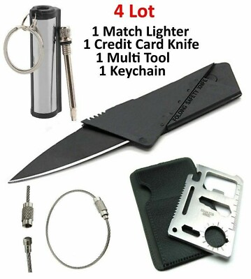 #ad #ad Waterproof Match Permanent Lighter Striker Fire Starter Emergency Survival Kit $10.49