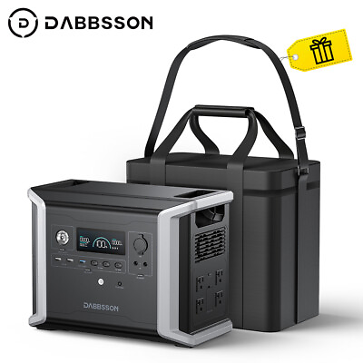#ad Dabbsson 1330Wh Portable Power Station Max9400Wh LFP Solar Generator for Camping $639.20