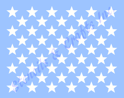 #ad 1quot; STAR quot;50 STARSquot; STENCIL PATRIOTIC AMERICAN FLAG TEMPLATE NEW 9.30quot; X 7.25quot; $8.99