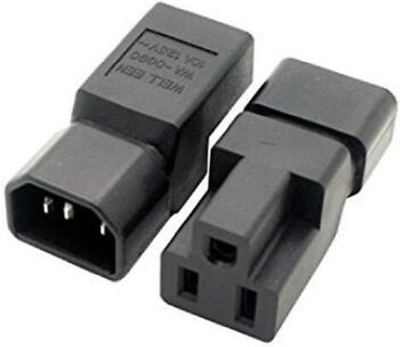 #ad 50 Pack IEC 320 C14 Male to Nema 5 15R Female Power Adapters PC P45 50 $14.69