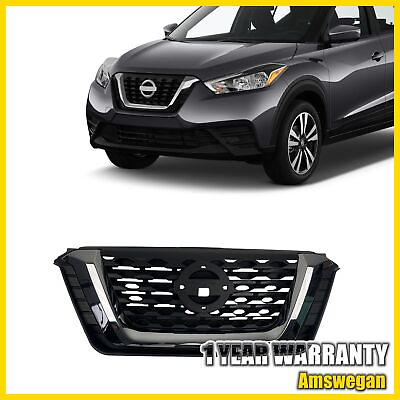 #ad Front Assembly Upper Bumper Grille Fits 2018 2019 2020 Nissan Kicks $44.99