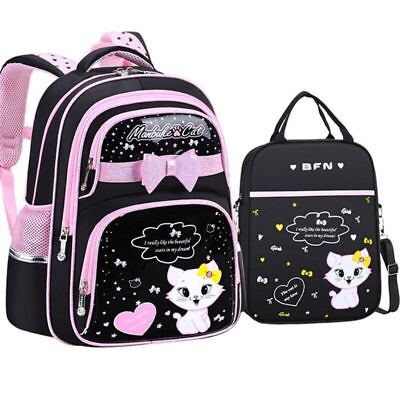 #ad Primary PU leather School Bag Fashion Girls With Cute Waterproof Backpack $51.39