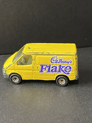 #ad Loose Matchbox Yellow Cadbury Flake Ford Transit Van $1.99