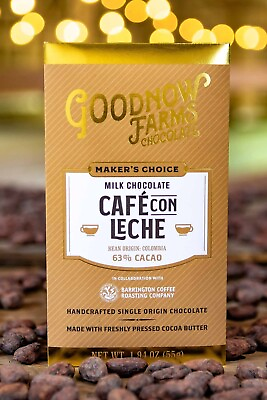 #ad Goodnow Farms Maker’s Choice Colombia 63% Dark Milk Chocolate Bar with Café con $269.99