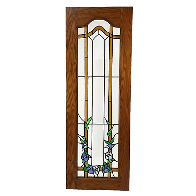 #ad 38quot; x 13.5quot; Rectangle Tiffany Style Authentic Stained Glass Window Panel $275.00