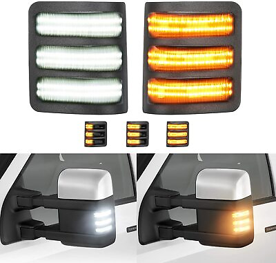 Dynamic LED Side Mirror Marker Lights For FORD F250 F350 Super Duty Tow Mirrors $51.99