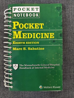 #ad Pocket Medicine by Marc S. Sabatine 2022 Ringbound USA STOCK $26.10