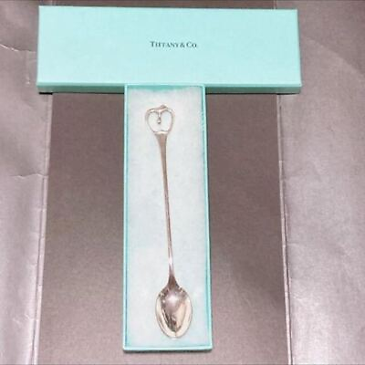 #ad Tiffany Elsa Peretti 925 silver spoon with storage box included $141.44